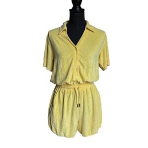 Sweaty Betty Summer Days Romper (Riviera Yellow) - Small